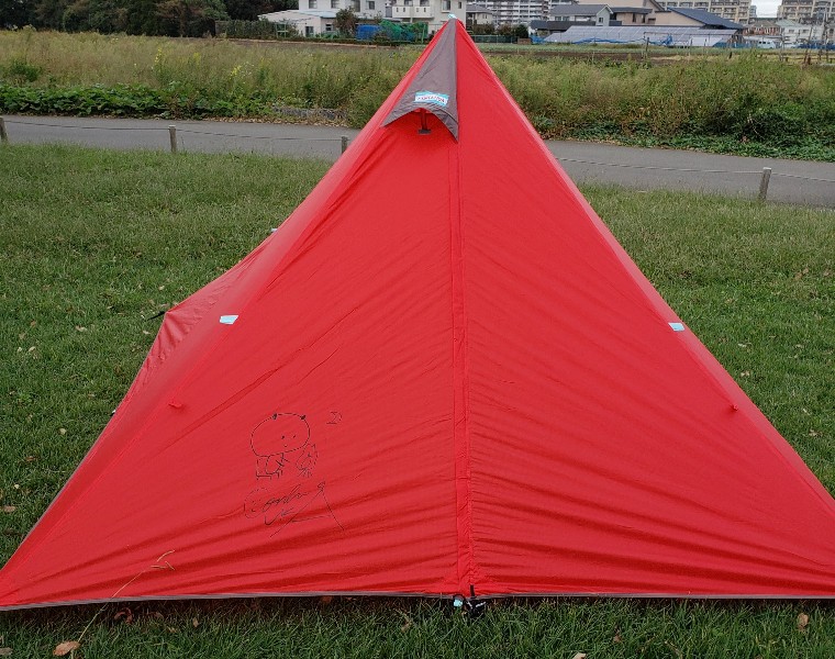 軽量でかわいい テントマークデザインのパンダテントのレビュー ノマドキャンプ