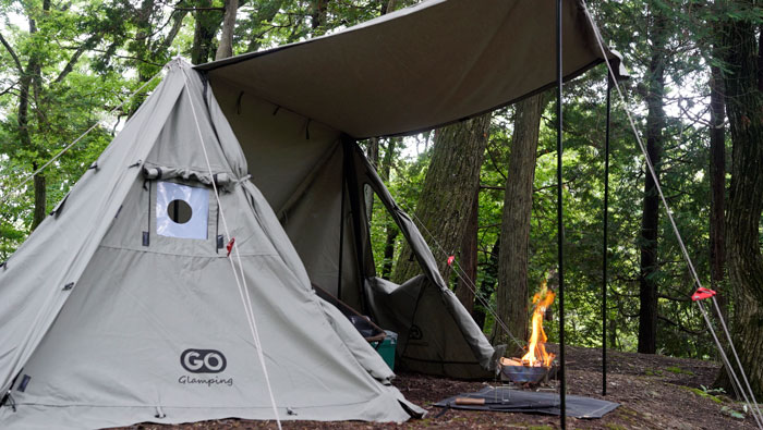 アウトドア テント/タープ GOGlampingパップテントをレビュー！快適性を重視した安いパップテント 